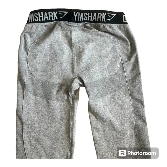 NWT GYM SHARK FLEX LEGGING V3 Light Gray Marl  Size LARGE - Picture 5 of 6